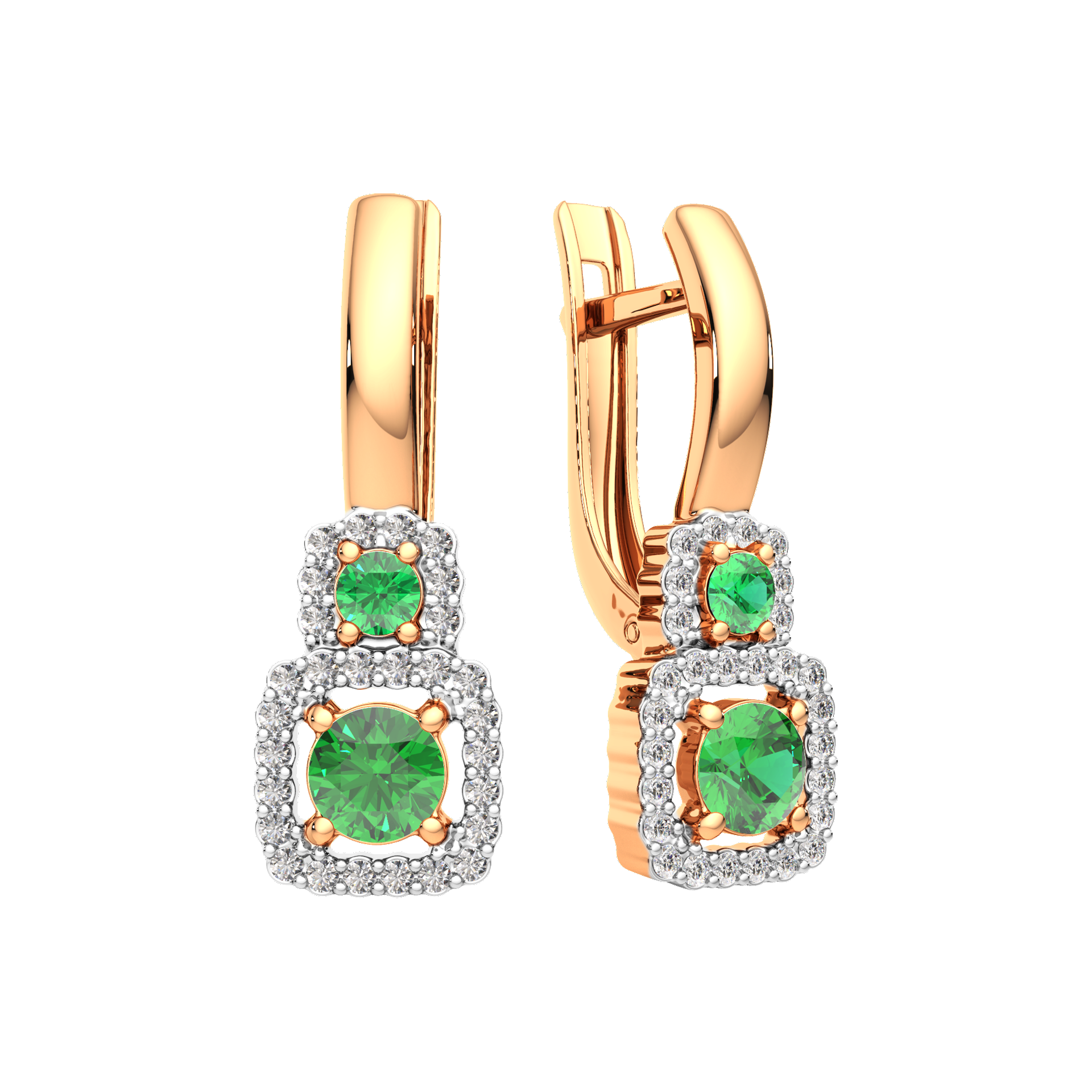 Серьги 3D20228.14K.R.ZZ