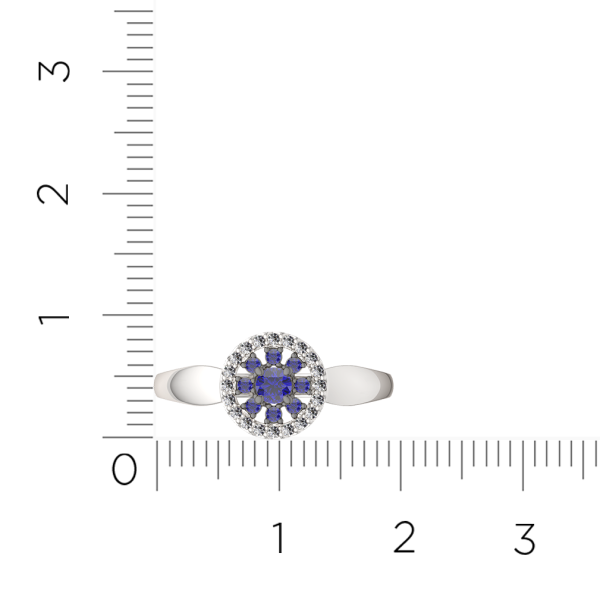 Кольцо 2D10255.14K.W.ZZ