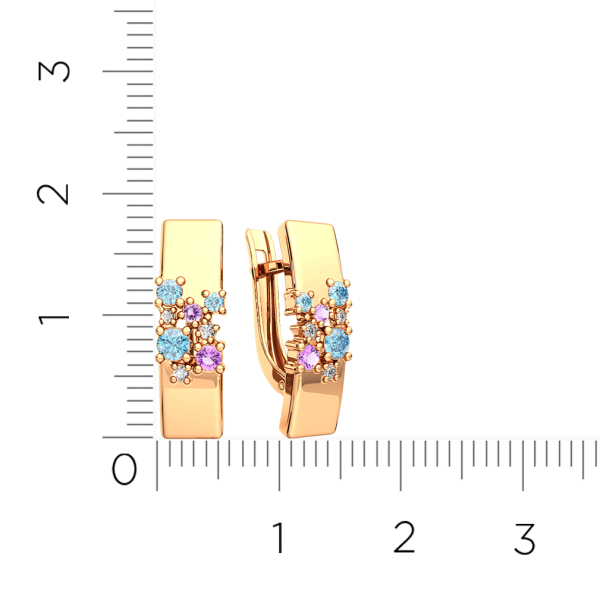 Серьги 3SM012.14K.R.ZZ