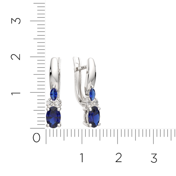 Серьги 3D10212.14K.W.ZZ