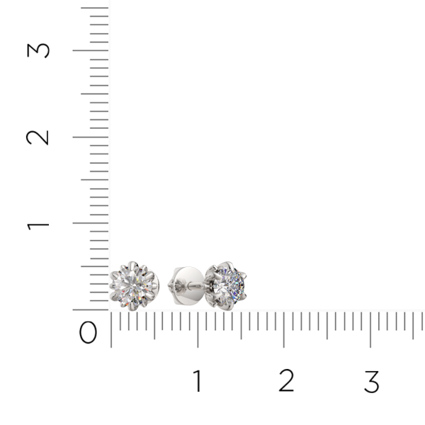 Серьги 3D00523.14K.W Серьги 3D00523.14K.W