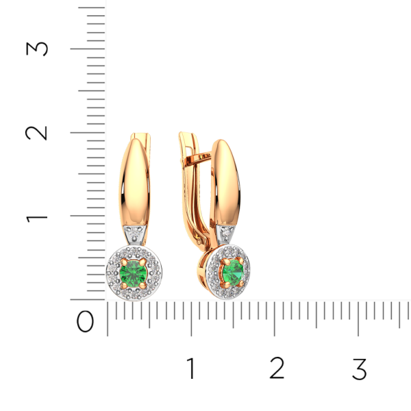 Серьги 3D20154.14K.R.ZZ Серьги 3D20154.14K.R.ZZ