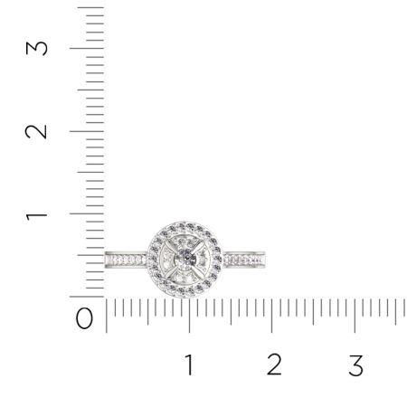 Кольцо 2D00458.14K.W.ZZ